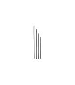 Chrome Grooved Upright Post for Mesh Shelving