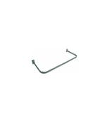 Chrome Hanging D-Rail for Slatwall 100cm