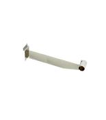 Chrome Slatwall Single Hanging Rail Bracket - 300mm