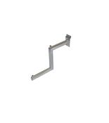 Chrome Stepped Arm for Slatwall 30cm