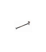 Chrome Straight Round Arm with Disc End for Slatwall 30cm