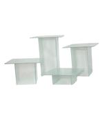Clear Acrylic Pedestals 4 Piece Set