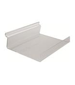 Clear Acrylic Slatwall Shelf with Front Lip - 20cm x 15cm
