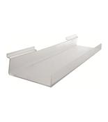 Clear Acrylic Slatwall Shelf with Lip - 60cm x 15cm