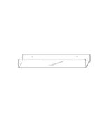 Clear Acrylic Wall Mounted Card Rack - 60cm x 6.5cm