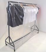 Clear Double Zip Cover for 6ft Heavy Duty Clothes Rail