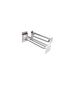 Clear Epos Arm for 300mm (12") Single/Euro Peg with White Ticket Holder