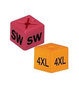 Coloured Size Cube - Pack of 50