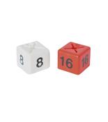 Coloured Size Cubes - Pack of 50