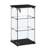 Counter Top Showcase Display Cabinet – Black - Flat Packed image