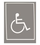 Disable Sign Strutted Card - 150mm x 200mm