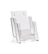 Freestanding &amp; Wall-Mountable 2-Tier Portrait A5 Leaflet Holder