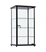 Fully Assembled Counter Top Showcase Display Cabinet with Light – Black image