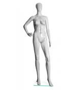 Iconique Gloss White Female Faceless Mannequin - Hand on Hip image