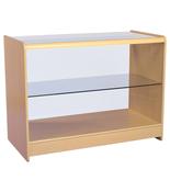 Maple Full Glass Display Counter - 1200mm x 600mm x 900mm - With Doors