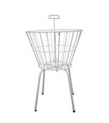 Medium Circular Dump Basket - White Coated