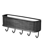 iDesign Metal Wall-Mounted Key Holder 5 Hooks image