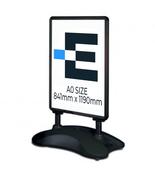 Outdoor Black Forecourt Sign - A0