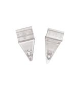 Pair of Clear Acrylic Slatwall Adaptors