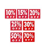 'Percentage OFF' Double Sided Price Card - 300mm x 250mm