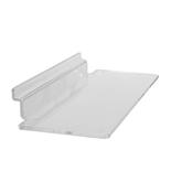 Perspex Slatwall Shoe Shelf - 25cm x 10cm