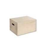 Pine Wood Storage Box With Lid - 390mm x 290mm x 230mm image