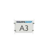 Poster Display - A3 Landscape Acrylic Holder for Cables or Rod