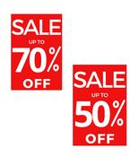 'Sale Up to Percentage Off' Poster - 1000mm x 1500mm