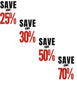 'Save Up to Percentage' Poster - 500mm x 750mm