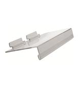 Slatwall Perspex Shelf with Ticket Strip- 25cm x 10cm
