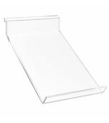Sloping Slatwall Easel Shelf 220mm x 300mm – Clear Acrylic Display
