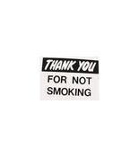 'Thank You For Not Smoking' Card - 250mm x 200mm