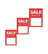 Unstrung 'Sale Price' Tagging Tickets Red &amp; White