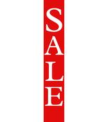 Vertical 'Sale' Poster Red &amp;White - 267mm x 1575mm