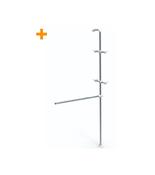 Wall Mounted Galvanised Metal Industrial Hanging/Shelving Add-On Bay