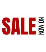 White Background with Red and Black Text 'Sale Now On' Poster 762mm x 305mm