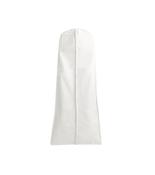 White Fabric Gown Dress Cover with 8'' Tapered Gusset image