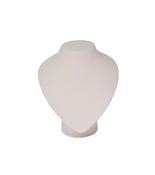 White Flock Necklace Display Bust Stand (L)