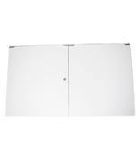 White Sliding Door for 1200mm White Full Glass Display Counter