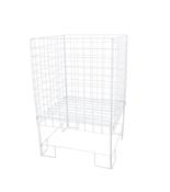 White Square Dump Basket - 550mm x 400mm x 780mm
