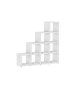 White Storage Step Cube Shelving 4 x 4 image