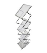Zig-Zag A4 6 Pocket Pop Up Brochure Stand and Metal Case image