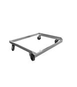 Zinc Basket Plinth with Wheels