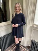 Beatrice B Dark Sapphire Jersey Tunic Dress with Pleated Detail - 8 image