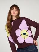 Cocoa Cashmere Jalyn Espresso Wool Cashmere Jumper - M image