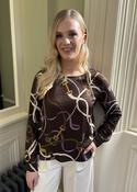 EMME EMMEFETTO Viscose twill blouse - Brown - 8 image