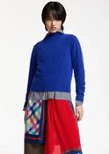 Essentiel Antwerp Karacus Cobalt Blue Cashmere Sweater with Stand-Up Collar - M image