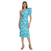 Exquise Patterned One Shoulder Midi Length Dress - 8 image