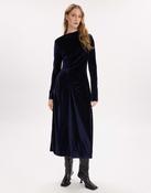 HIGH TECH Dare Long Dress in Midnight Blue Technical Velvet - 14 image