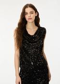 IBLGETTI DRAPED TOP Black - S image